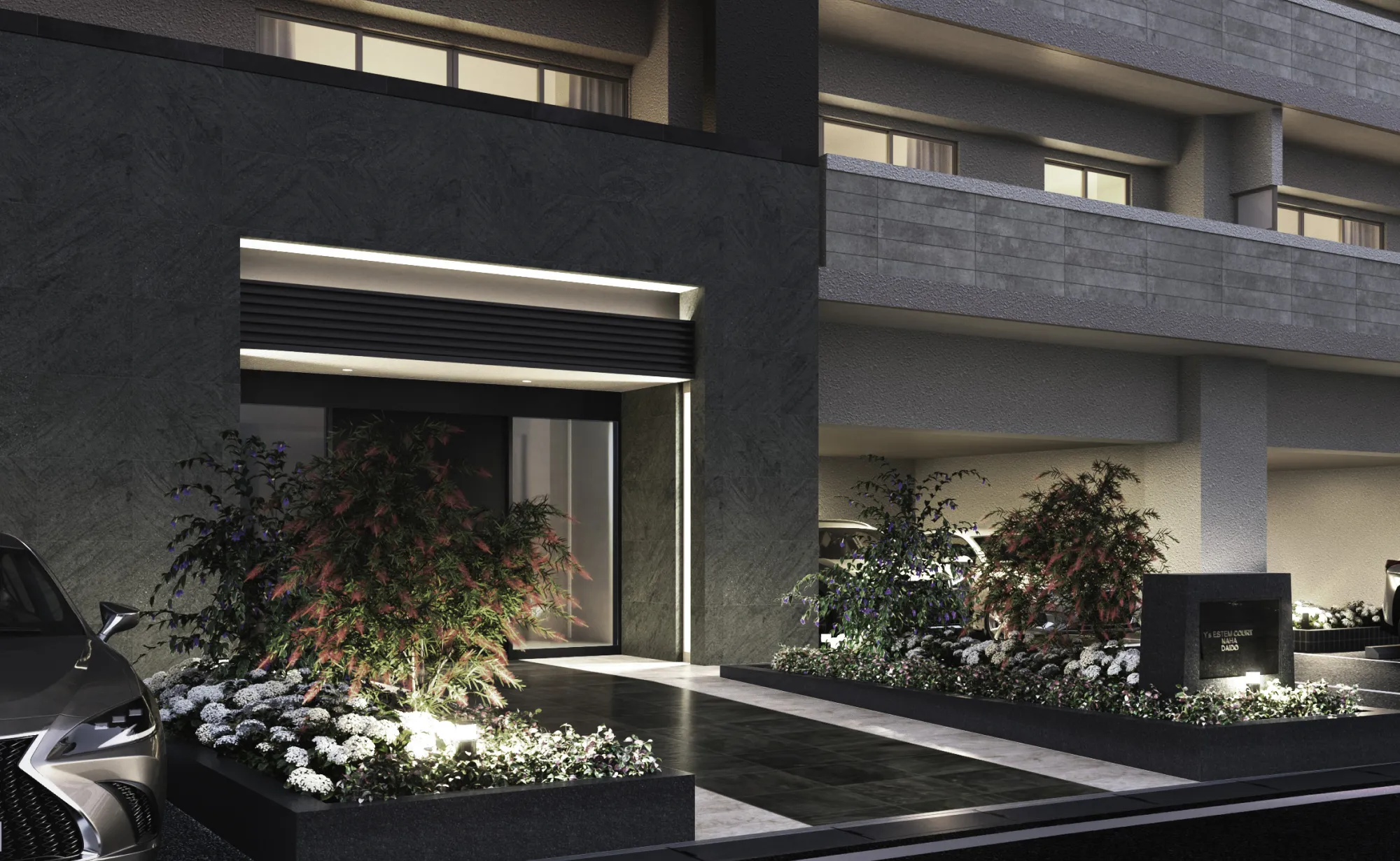 Entrance Approach Completion Forecast Drawing Wise Stem Court Asato Station Aya Residence