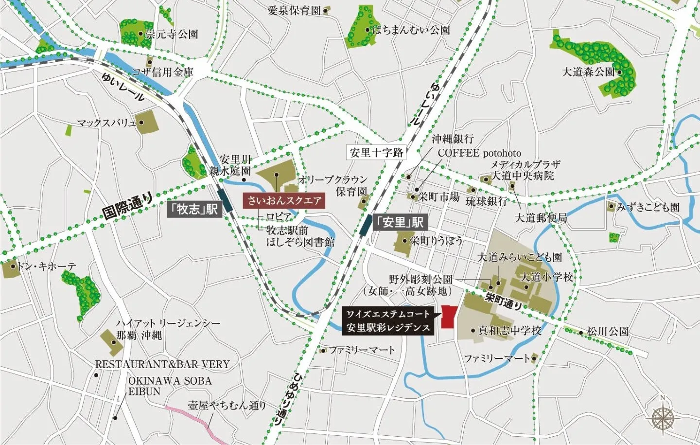 Map Wise Stem Court Asato Station Aya Residence